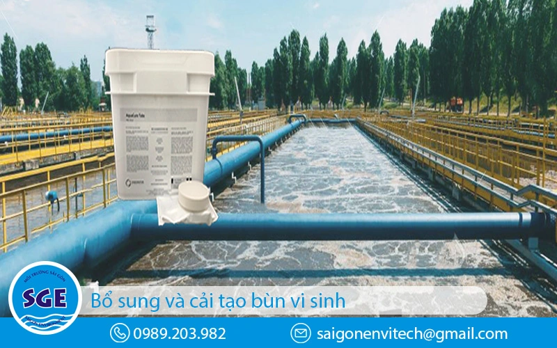 Bổ sung và cải tạo bùn vi sinh