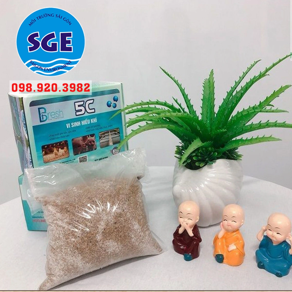 Men vi sinh hỗ trợ nuôi cấy bùn vi sinh hiếu khí