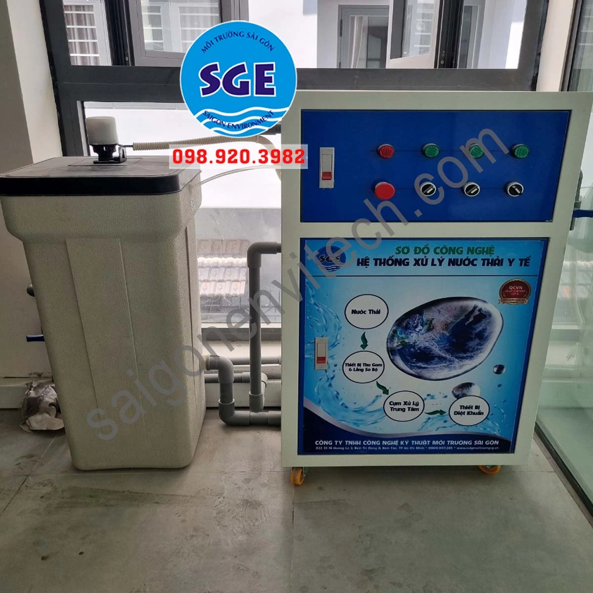 Module xử lý nước thỉ phòng khám 1m3/ngày