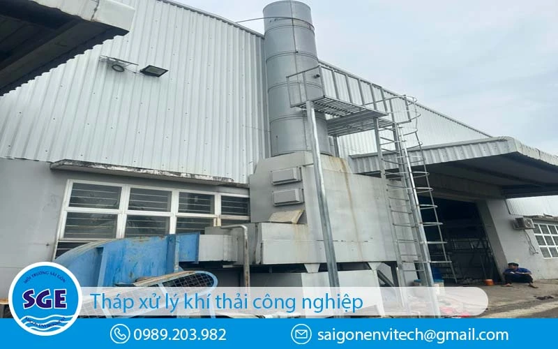 Xử lý khí thải thi công bởi Công ty Môi Trường Sài Gòn