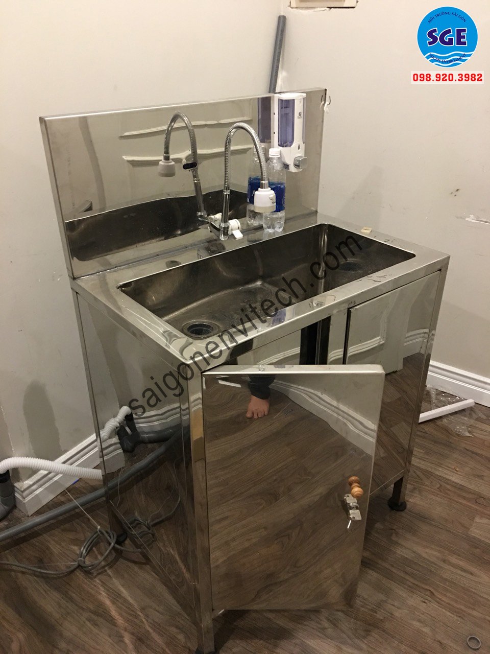 Bồn rửa tay inox 1 vòi giá rẻ