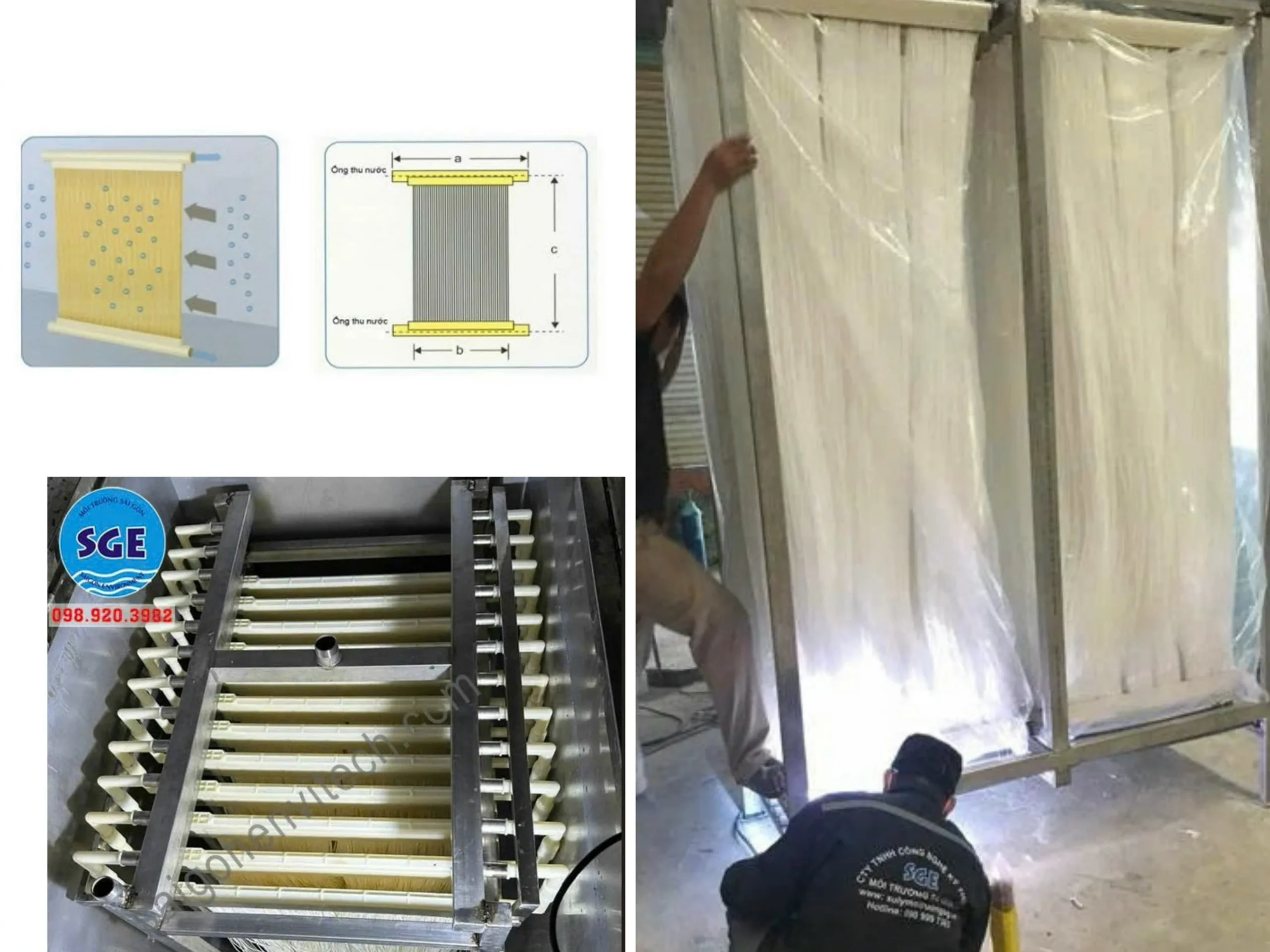 Lắp đặt, hướng dẫn vận hành màng lọc mbr SMU-30E