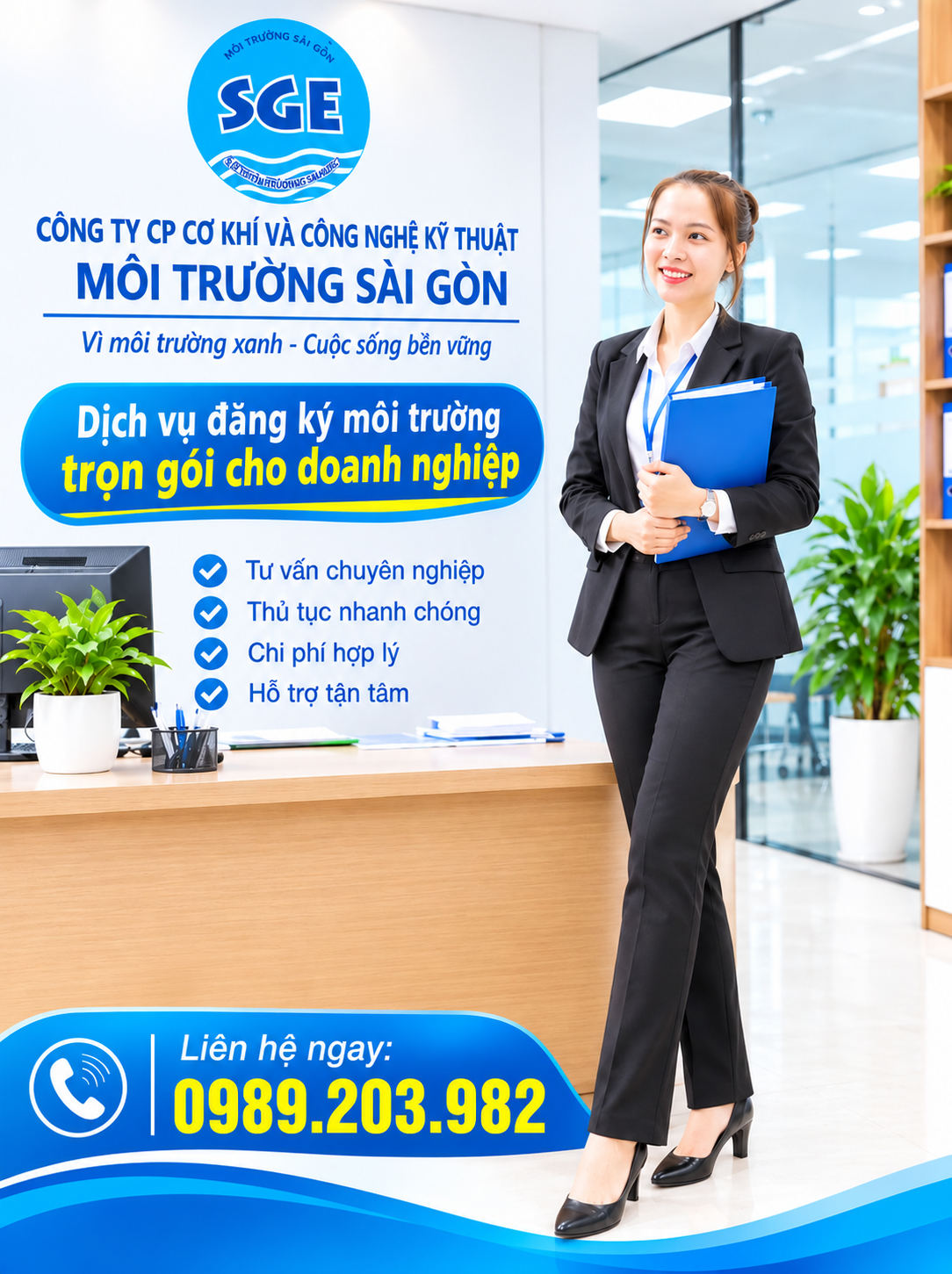 Dịch vụ đăng lý môi trường trọn gói cho doanh nghiệp tại SGE